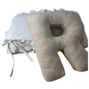 Quilted Frilled Cot Bumper | Cream Waffle