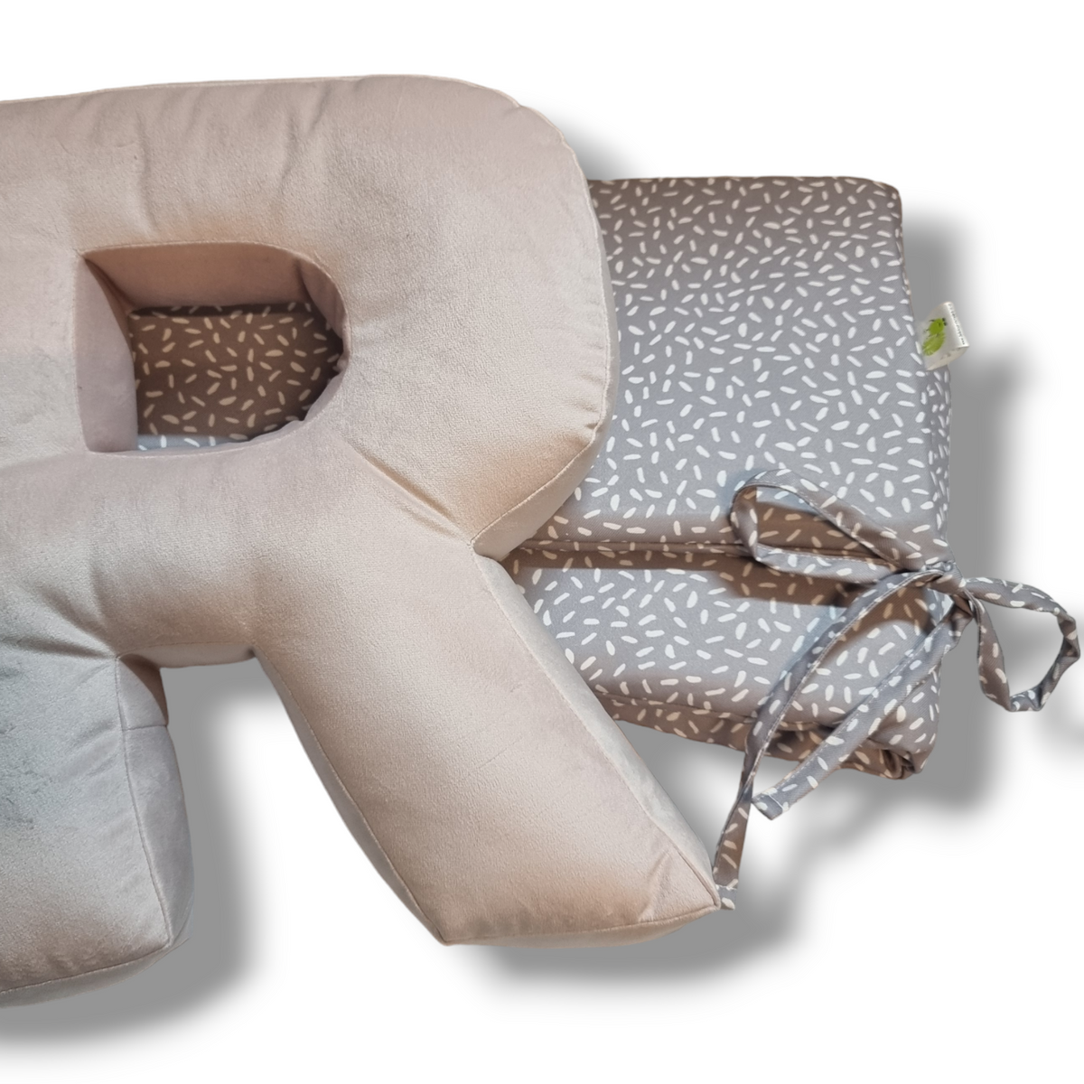 Cot Bumper Grey Sprinkles Delicious Monsters