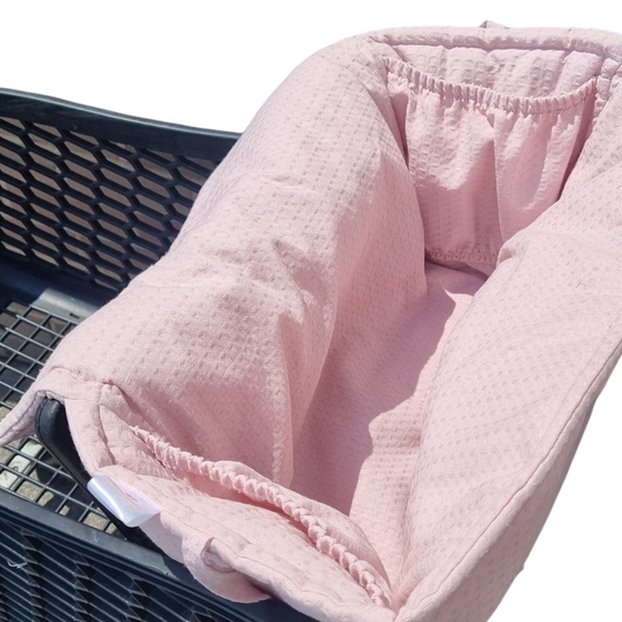 Trolley Covers | Pink Waffle