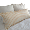Striped Ruffled Lumbar Cushions