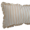Striped Ruffled Lumbar Cushions