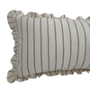 Striped Ruffled Lumbar Cushions