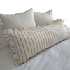 Striped Ruffled Lumbar Cushions