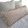 Striped Ruffled Lumbar Cushions