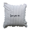 Striped Ruffled 60 X 60 Cushions