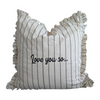 Striped Ruffled 60 X 60 Cushions