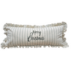 Striped Ruffled Lumbar Cushions