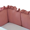 Quilted Frilled Cot Bumper | Muslin