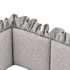 Quilted Frilled Cot Bumper | Grey Sprinkles