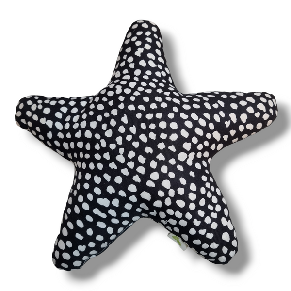 Black and best sale white star pillow