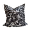 60 x 60 Scatter Cushions | White on Black Spot