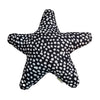 Star Pillow | White on Black Spot