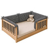 Floor Bed Bumpers | White on Black Spot