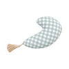 Luxe Tasseled Nursing Pillow | Aqua Check