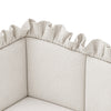 Quilted Frilled Cot Bumper |Waffle
