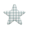Star Pillow | Aqua Check