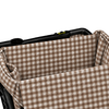 Trolley Cover in Gingerbread Blocks on a white background
