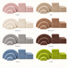 Eight example velvet Rainbow Arch XL colourways - the full 25-colour palette is available