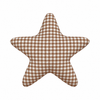 Gingerbread Blocks star pillow