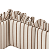 Quilted Frilled Cot Bumper in Syrup Sticks
