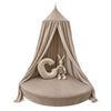 Velvet corner cushion; canopy, initial cushion and toy not included