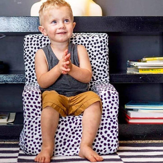 Black Spotted Kids Chair | Delicious Monsters